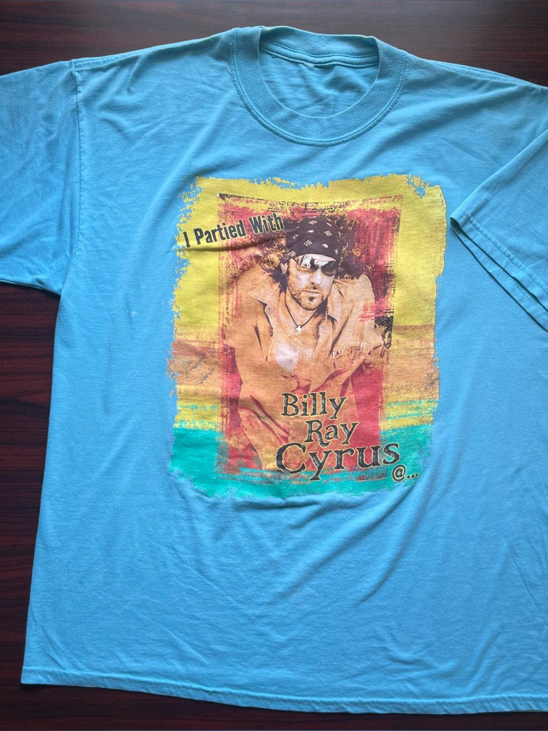 Vintage Billy Ray Cyrus Shirt I Partied With Billy Ray Tennessee 2003 Xl Vintage Billy Ray Cyrus Shirt I Partied With Billy Ray Tennessee 2003 Xl